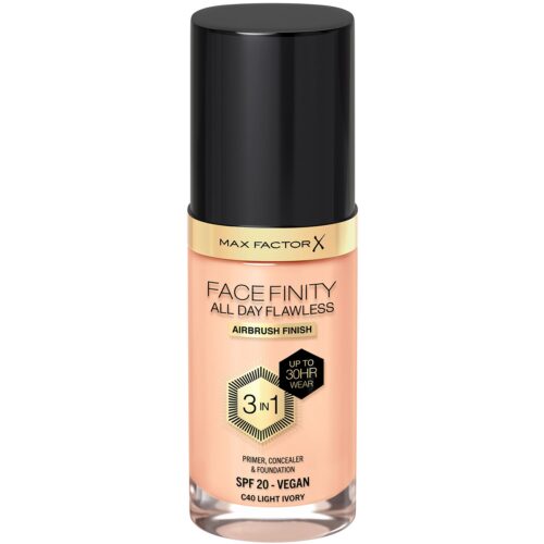 Max Factor All Day Flawless 3in1 Foundation 40 Light Ivory – 3616303999339