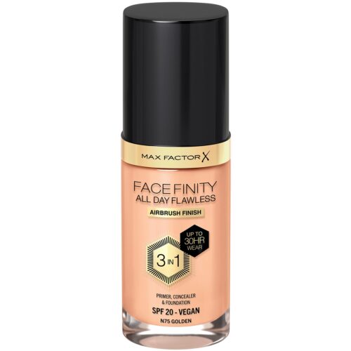 Max Factor All Day Flawless 3in1 Foundation 75 Golden – 3616303999476