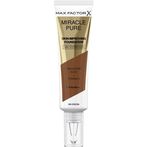 Max Factor Miracle Pure Foundation 100 Cocoa – 30 ml – 3616302638789