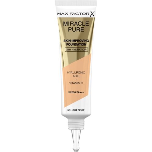 Max Factor Miracle Pure Foundation 32 Light Beige – 30 ml – 3616302638710