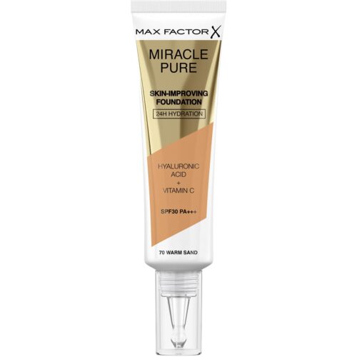 Max Factor Miracle Pure Foundation 70 Warm Sand – 30 ml – 3616302638659