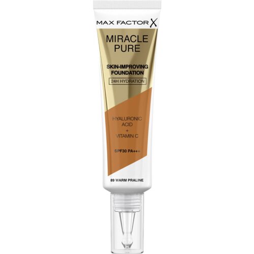 Max Factor Miracle Pure Foundation 89 Warm Praline – 30 ml – 3616302638628