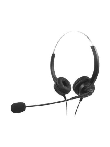 MediaRange Headset w/mic. Black – 4260664870593