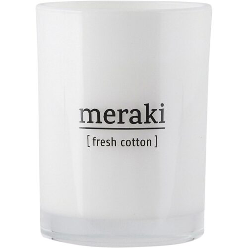 Meraki Fresh Cotton Scented Candle Large – 35 hours – 5707644411425