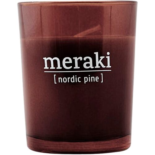 Meraki Nordic Pine Scented Candle Small – 12 hours – 5707644476127