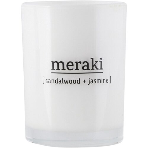Meraki Sandalwood & Jasmine Scented Candle Large – 35 hours – 5707644420878
