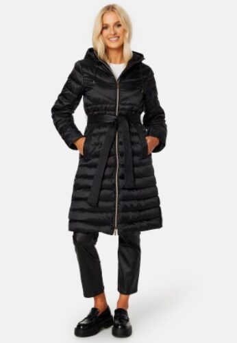 Michael Michael Kors Long Fitted Puffer 001 Black XS – 0196237008374