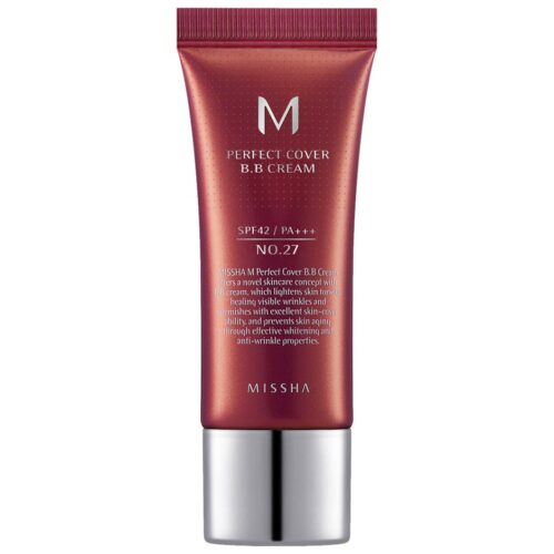 MISSHA M Perfect Cover BB Cream SPF42/PA+++ Mini No.27 Honey Beige – 20 ml – 8809581487956