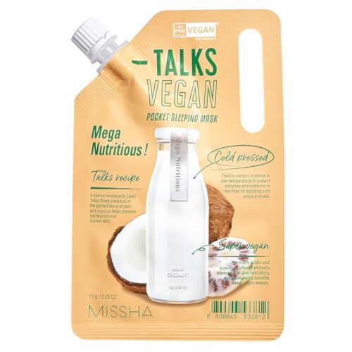 MISSHA Talks Vegan Squeeze Pocket Sleeping Mask [Mega Nutritious] 10 g – 8809643533812
