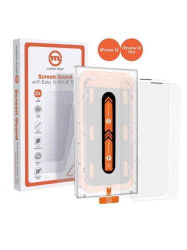 Mobile Origin Screen Guard iPhone 12 Pro / 12 with easy applicator 2 pack – 8594215990246