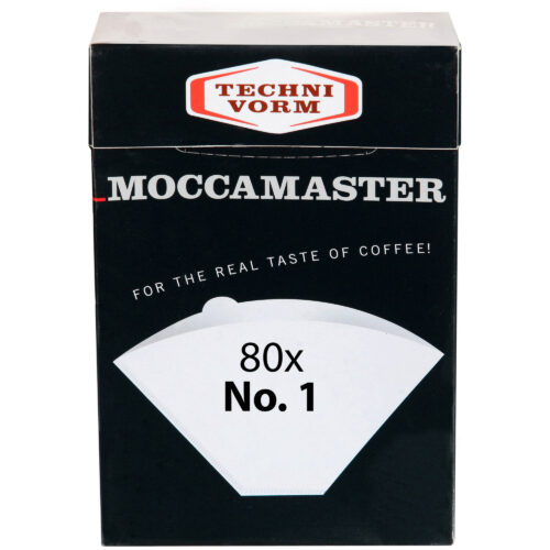 Moccamaster Kaffefilter størrelse 1×1 80stk – 8712072850903