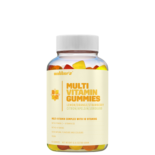 Multi-Vitamin Gummies Sitron/Appelsin/Jordbær 60 stk – 7350084400245