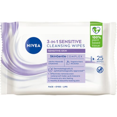 Nivea Sensitive Cleansing Wipes 25 Pcs – 4005900283252