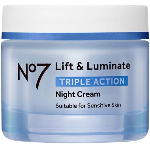 No7 Lift & Luminate Triple Action Night Cream Suitable For Sensitive Skin – 50 ml – 5000167337907