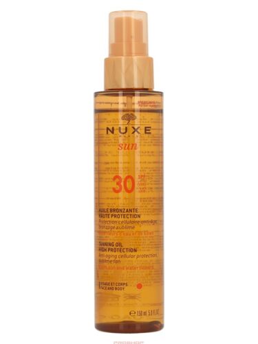 Nuxe Nuxe Sun Tanning Oil for Face and Body SPF 30 – 150 ml – 3264680007019