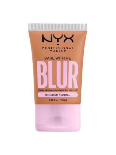 NYX Professional Makeup Bare With Me Blur Tint Foundation Medium Neutral – True Medium with a Cool Undertone 11 – 30 ml – 0800897234386