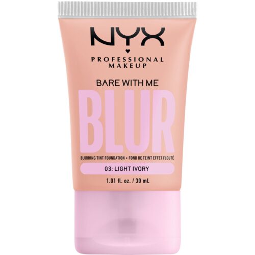 NYX Professional Makeup Bare With Me Blur Tint Foundation Light Ivory – Light Ivory with a Cool Undertone 03 – 30 ml – 0800897234287