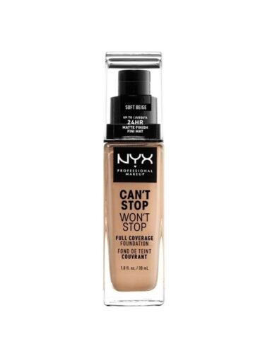 NYX Professional Makeup Can’t Stop Won’t Stop Foundation Soft beige – 30 ml – 0800897157241