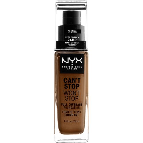 NYX Professional Makeup Can’t Stop Won’t Stop Foundation Sienna – 30 ml – 0800897157364