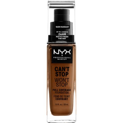 NYX Professional Makeup Can’t Stop Won’t Stop Foundation Warm mahogany – 30 ml – 0800897181239
