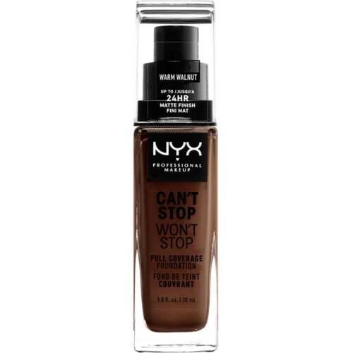 NYX Professional Makeup Can’t Stop Won’t Stop Foundation Warm walnut – 30 ml – 0800897181260