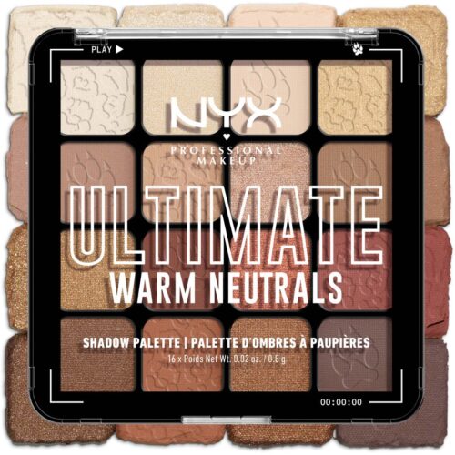 NYX Professional Makeup Ultimate Shadow Palette 16-Pan Warm Neutrals 05W – 0800897246501