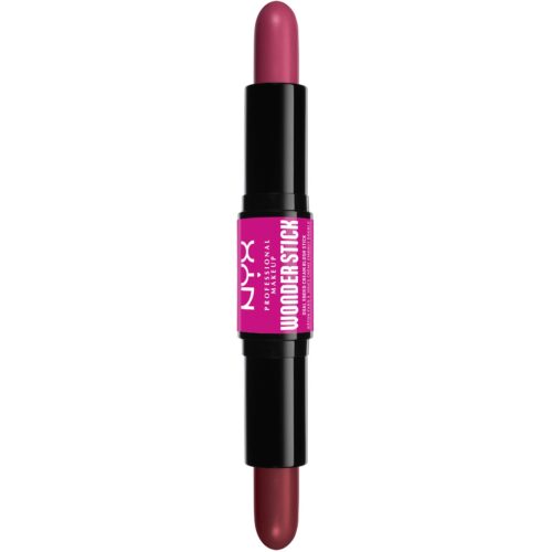 NYX Professional Makeup Wonder Stick Dual-Ended Cream Blush Deep Magenta+Ginger 04 – 1 pcs – 0800897225292