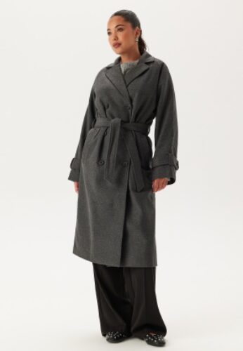 Object Collectors Item Keily L/S Coat Dark Grey Melange 38 – 5715358149527