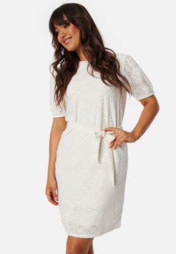 Object Collectors Item Objfeodora S/S short dress Cloud Dancer XL – 5715508864850