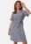 Object Collectors Item Objjacira S/S Shirt Dress Blue/Patterned 38 – 5715516019624