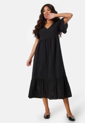 Object Collectors Item Objvita S/S Long Dress Black 44 – 5715358245113