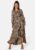 Object Collectors Item Papaya L/S Wrap Long Dress Fossil AOP:Zebra 34 – 5715419255631