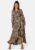 Object Collectors Item Papaya L/S Wrap Long Dress Fossil AOP:Zebra 36 – 5715419255617