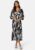 Object Collectors Item Taro L/S Long Dress Black Aop :Sandshell 34 – 5715357787898