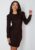 ONLY Darling L/S Glitter Puff Dress Black Rose Brown Gli XS – 5715210084645