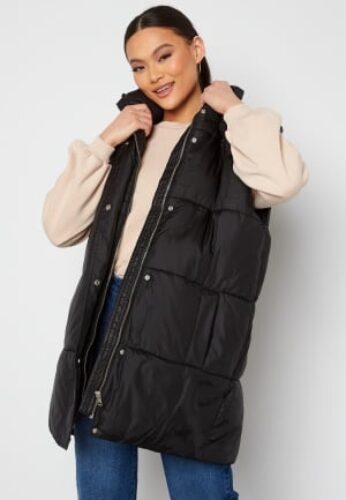 ONLY Demy Padded Waistcoat Black S – 5714921455904