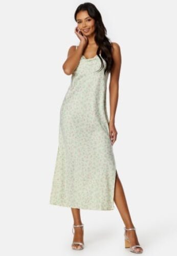 ONLY Jane Singlet Midi Dress Pear Sorbet AOP:Ida M – 5715418488856