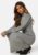 ONLY Katia Puff Long Slit Dress Medium Grey Melange M – 5715504520064