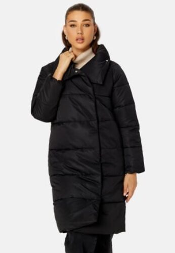 ONLY New June Long Puffer Black S – 5715112586346