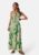 ONLY Onlalma life poly chole long dress Green/Patterned M – 5715520012758