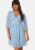 ONLY Onlamanda 3/4 Short Dress Light blue/Floral M – 5715518254245