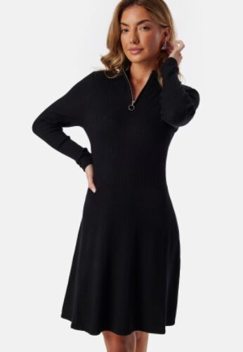 ONLY Onldee Hazel L/S ZIP DRESS NCA Black S – 5715222863771