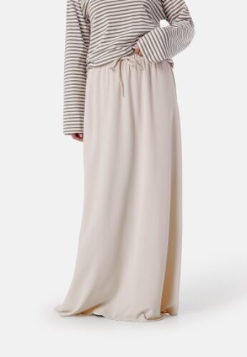 ONLY Onlmette life high waist long skirt Pumice Stone S – 5715513698006