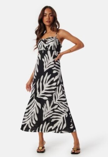 ONLY Onlnova life lux alexa long dress Black/Patterned XL – 5715520073766