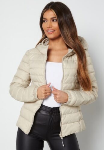 ONLY Onltahoe Hood Jacket Pumice Stone XS – 5714926382717