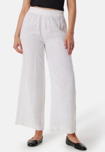 ONLY Ontokyo  Linen Blend Pant Bright White L/32 – 5715224356424
