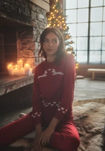 ONLY Xmas Snowflake LS O-Neck Chili Pepper Pattern XS – 5715432080432