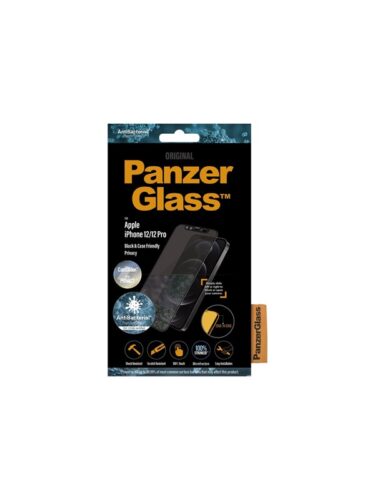 PanzerGlass Apple iPhone 12/12 Pro Privacy Case Friendly – Black – 5711724127144