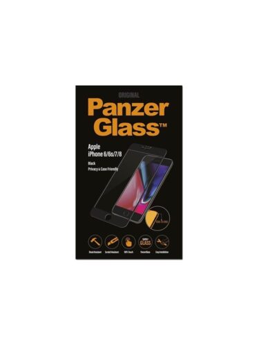 PanzerGlass Apple iPhone 6/6s/7/8 Case Friendly Privacy – Black – 5711724126796