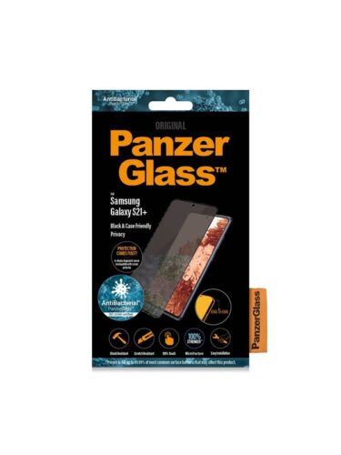 PanzerGlass Samsung Galaxy S21 Plus AntiBacterial Privacy Case Friendly – Black – 5711724172649